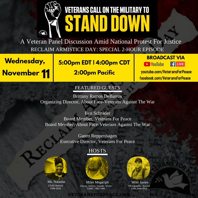 Image of Flyer for Stand Down Live