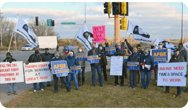 Group Pic of Andy Berman and VFP Members at SOVA Action