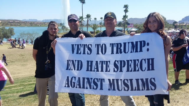 Photo: Isaac Windes (ASU Student), Nate Terani (VFP), Robin Perry (VFP), Noel (ASU Student)