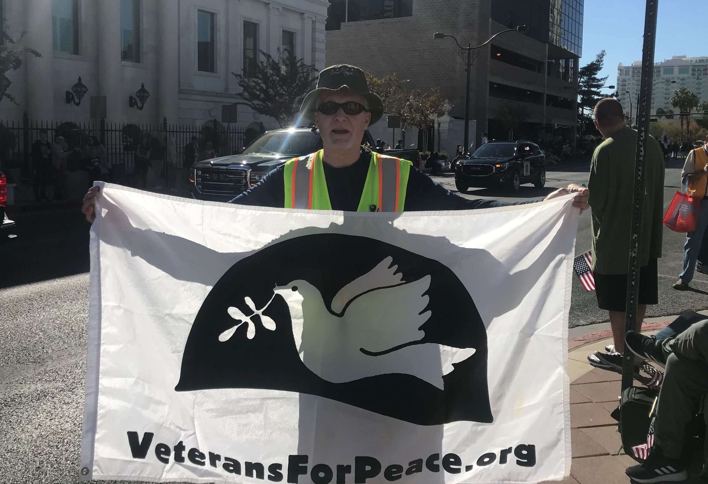 Member Don Kimball with VFP Flag