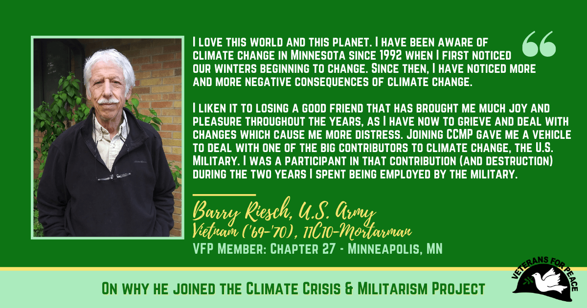 I love this world and this planet. I have been aware of climate change in Minnesota since 1992 when I first noticed  our winters beginning to change. Since then, I have noticed more  and more negative consequences of climate change.   I liken it to losing