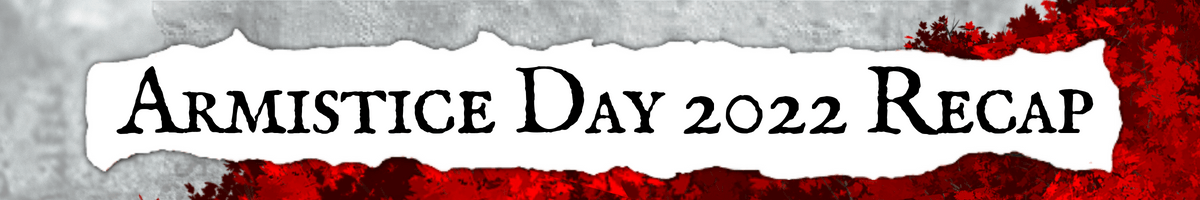 Armistice Day 2022 Recap Banner