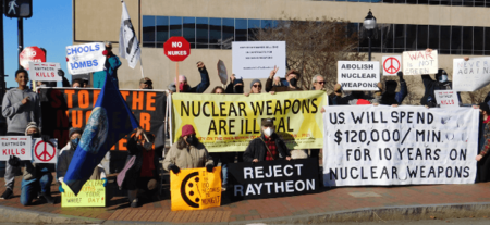 Image of Raytheon Protest