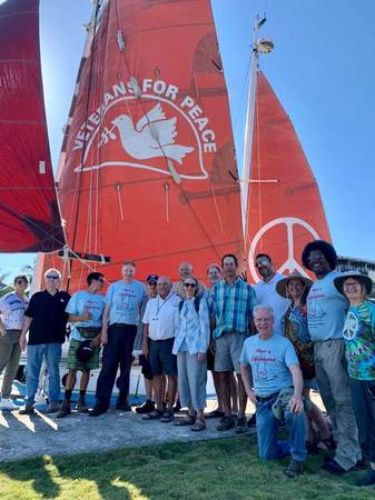 VFP delegation with Golden Rule at Havana's Marina Hemingway.