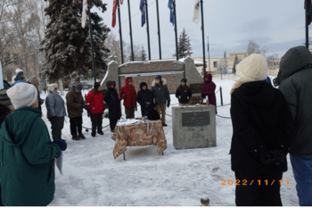 Image of members ringing bell in Fairbanks