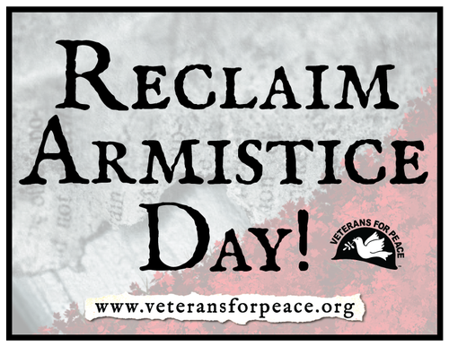 Reclaim Armistice Day Poster